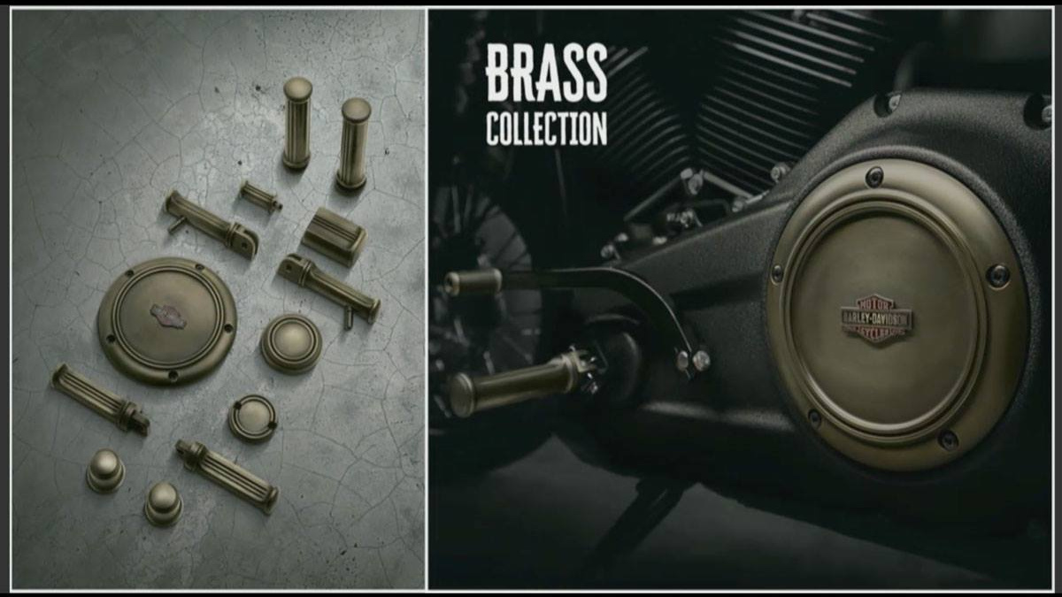 brass collection harley davidson parts foot pegs, grips