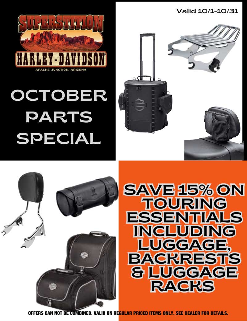 October Parts Special at Superstition Harley-Davidson®