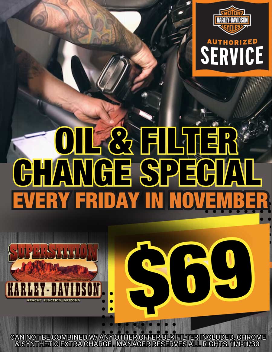 Oil Change Friday Every Friday In November